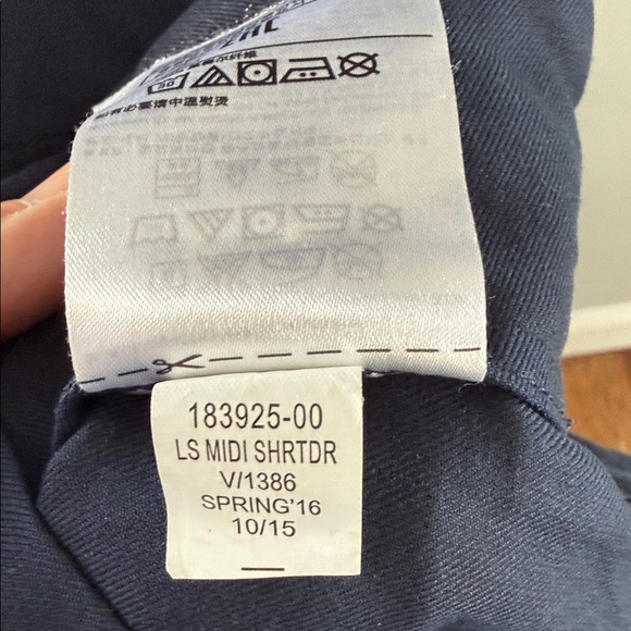 Banana Republic Midi Shirtdress in Preppy Navy, Size S - Picture 7 of 9